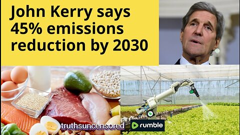 John Kerry says 45% emissions deduction by 2030