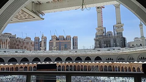 The Kaaba, sometimes referred to as al-Ka'ba al-Musharrafa, is a stone building at the center