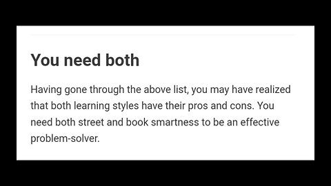 Both Street Smarts & Book Smarts Are Needed To Pull Off A Successful Revolution