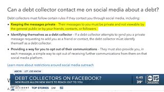 Debt collectors on Facebook? New rules allow new ways to reach out