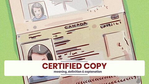 What is CERTIFIED COPY?