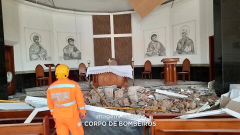 Na Matriz Desabamento de teto é registrado na Igreja de São João do Oriente