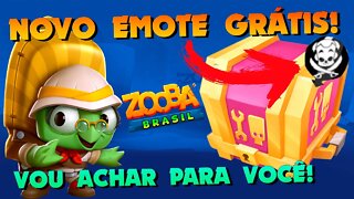 TODOS ESTÃO GANHANDO ESSE NOVO EMOTE GRÁTIS! QUERO O MEU! ZOOBA: Jogo de Batalha Animal