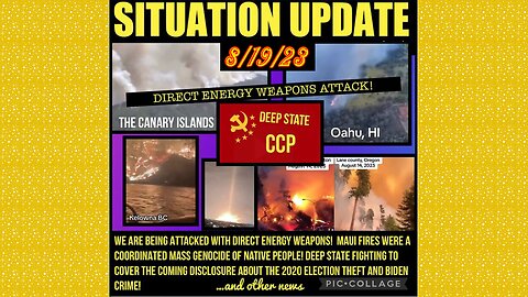 SITUATION UPDATE 8/19/23 - Trump Announcement Monday, Russia Has Proof Covid-19 Came From US