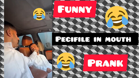 Pecifile in mouth funny prank 😂