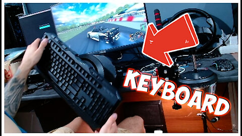 using keyboard as wheel | ползвам клавиатура за волан #7 #shorts #short #bad8 #sub2bad8