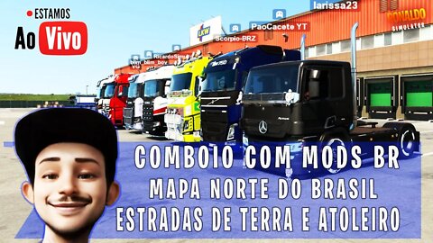 MAPA BRASILEIRO PARA EURO TRUCK SIMULATOR 2 COMBOIO COM MODS BRASILEIROS ETS2 1.42