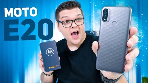 Motorola Moto E20 | O MAIS BARATO DA MOTOROLA! VALE A PENA? Unboxing e Primeiras Impressões!