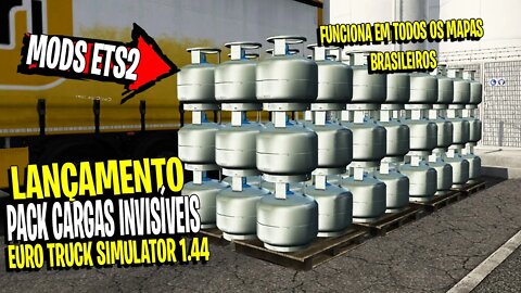 ▶️SAIU PACK CARGAS INVISIVEIS PARA EURO TRUCK SIMULATOR 2 1.44