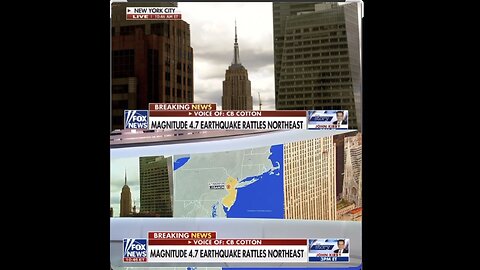 CLEANOUT UNDERGROUND Earthquake New Jersey and New York 4.6 the first recorded since 1783