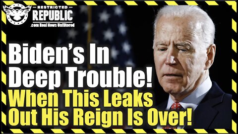 Biden’s In Deep Trouble When This Leaks Out His Presidency Maybe Over!