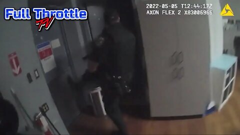 Officers Break Down Emergency Door To Get Their Suspect!