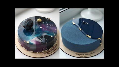 Most satisfying mirror glaze cake decorating compilation 😋🍰