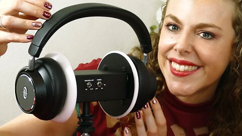 ASMR Headphones Review TaoTronics Soundsurge Noise Cancelling headphones Demonstration!!