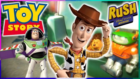 RUSH: A DISNEY PIXAR ADVENTURE - TOY STORY COM WOODY E BUZZ LIGHTYEAR