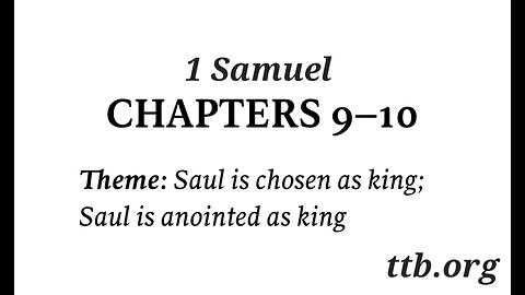 1 Samuel Chapter 9-10 (Bible Study)