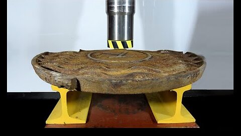 HYDRAULIC PRESS VS MANHOLE COVER