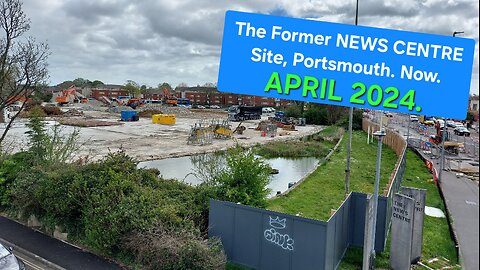 The former NEWS CENTRE site, post demolition. April 2024.