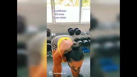 Vovó Fitness 53 anos 2 netas