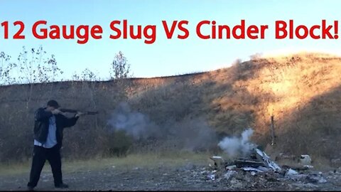 12 Gauge Slug VS Cinder Block