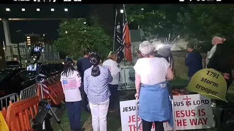 the pledge to the flag is pledged every night at the j6ers nightly vigils