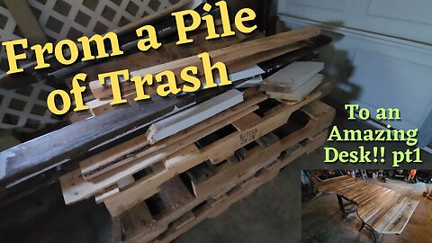 Diy - From a Pile of Trash To a Desk or Table!! pt1