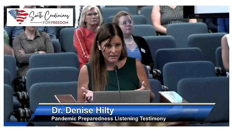 SC Senate Testimony - Dr. Denise Hilty