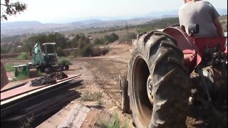 Massey 35 Grading Driveway