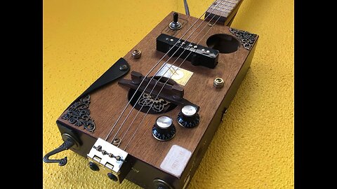 Karaoke CatGut Cigar Box Guitar (From Katmandu)