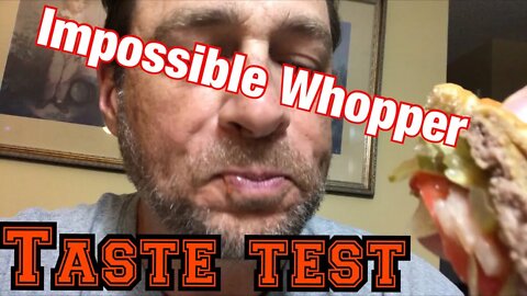 Impossible whopper challenge - taste test