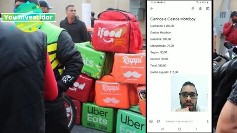 Como Organizar Ganhos e Gasto Para Entregador de Comida de App