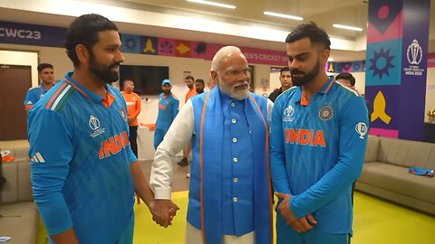 Narendra Modi sir appreciating the Indian team while after lossing wc final