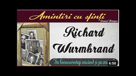 Amintiri cu sfinţi - Richard Wurmbrand