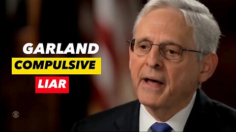 GARLAND: “No I am not” BIDEN INDICTING TRUMP