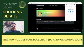 This How You Get Your Dogechain $DC Airdrop. Coming Soon!