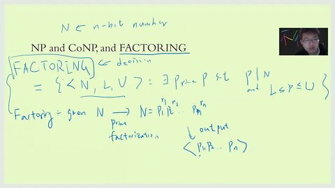 Factoring complexity and NP and CONP