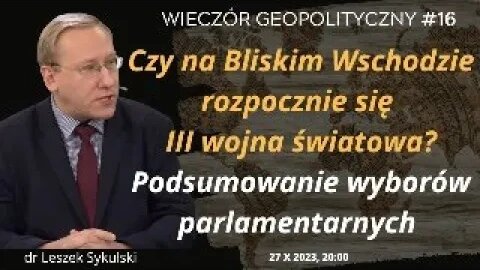 NA ŻYWO: Czy na Bliskim Wschodzie rozpocznie się III wojna światowa? Podsumowanie wyborów w Polsce