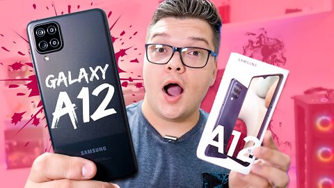 Galaxy A12 - O BARATO VALE A PENA? Para qual tipo de USUÁRIO? Unboxing e Impressões