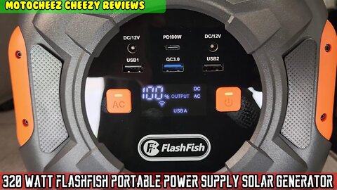 320 watt FlashFish A301 portable power supply 292 Wh solar generator unbox, test and review