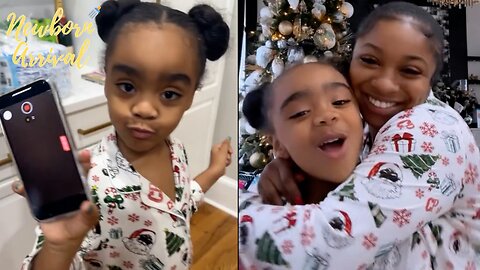 Toya Johnson's Daughter Reign Is Too Excited About Her New Iphone! 📱