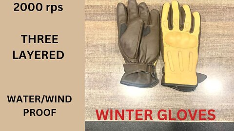 BEST WINTER GLOVES FOR BIKE RIDING.#leathergloves #viral #viralvideo #foryou