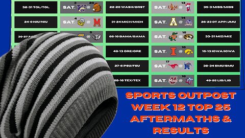 Huskies & Wildcats Win Top 25 Matchups & Week 12's Top 25 Review