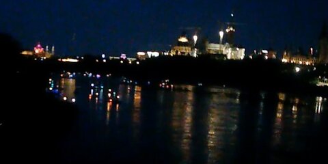 Crossing Over From Quebec into Ottawa During Canada Day Festivities