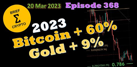 BriefCrypto - 2023 - Bitcoin UP 60% - Gold UP 9%