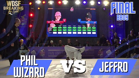 BBOY PHIL WIZARD VS BBOY JEFFRO | FINAL | WDSF PAN AMERICAN BREAKING CHILE 2023