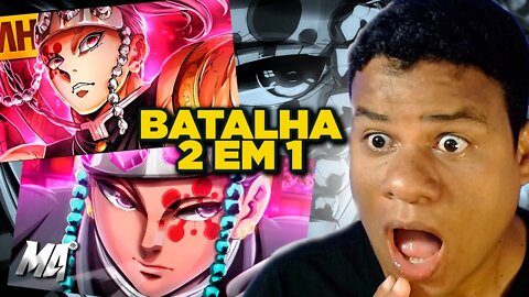 BATALHA DE RAP #02 - MHRAP VS M4RKIM | UZUI TENGEN | React Anime Pro