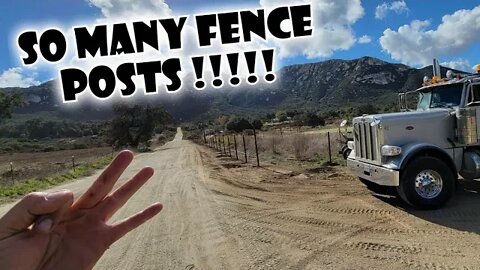 ULTIMATE RANCH ENTRANCE PART 3 : INSTALLING 370' FEET WORTH OF FENCE POSTS