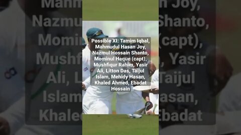 bd vs rsa 2nd test match bd Possible XI