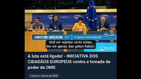 A luta está ligada! - INICIATIVA DOS CIDADÃOS EUROPEUS contra a tomada de poder da OMS