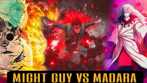 Might Guy Vs Madara Uchiha Battle | [ENG DUB] 1080p | Anime Recap